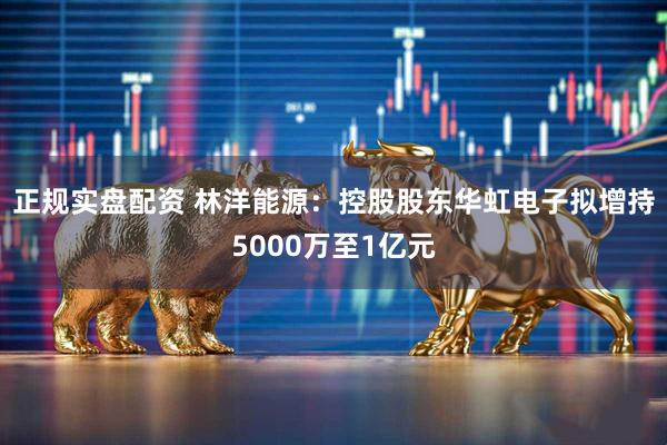 正规实盘配资 林洋能源：控股股东华虹电子拟增持5000万至1亿元