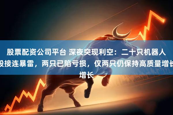 股票配资公司平台 深夜突现利空：二十只机器人股接连暴雷，两只已陷亏损，仅两只仍保持高质量增长